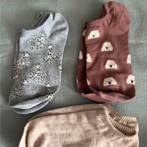 Old Navy Men's Fun Patterned Socks - Gray, Brown, Tan